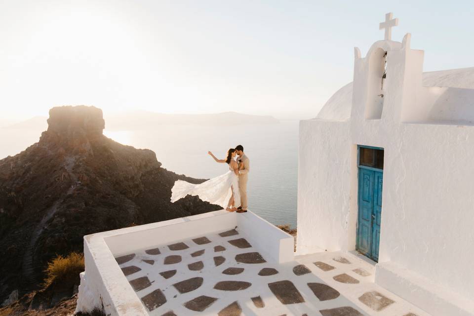 Santorini Greece Elopement