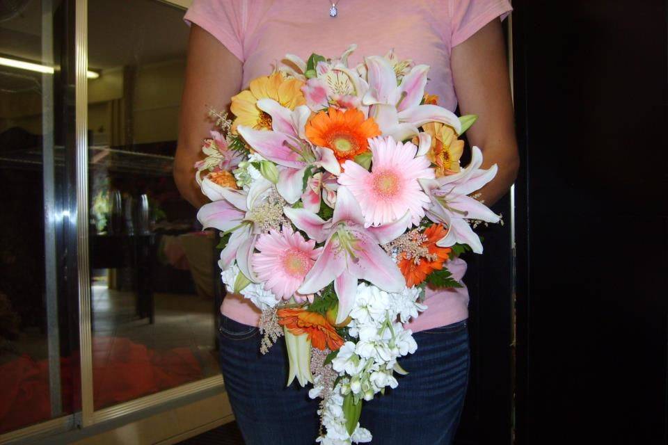 Fresh wedding bouquet