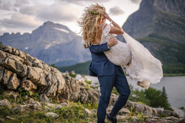 Mountain top wedding elope