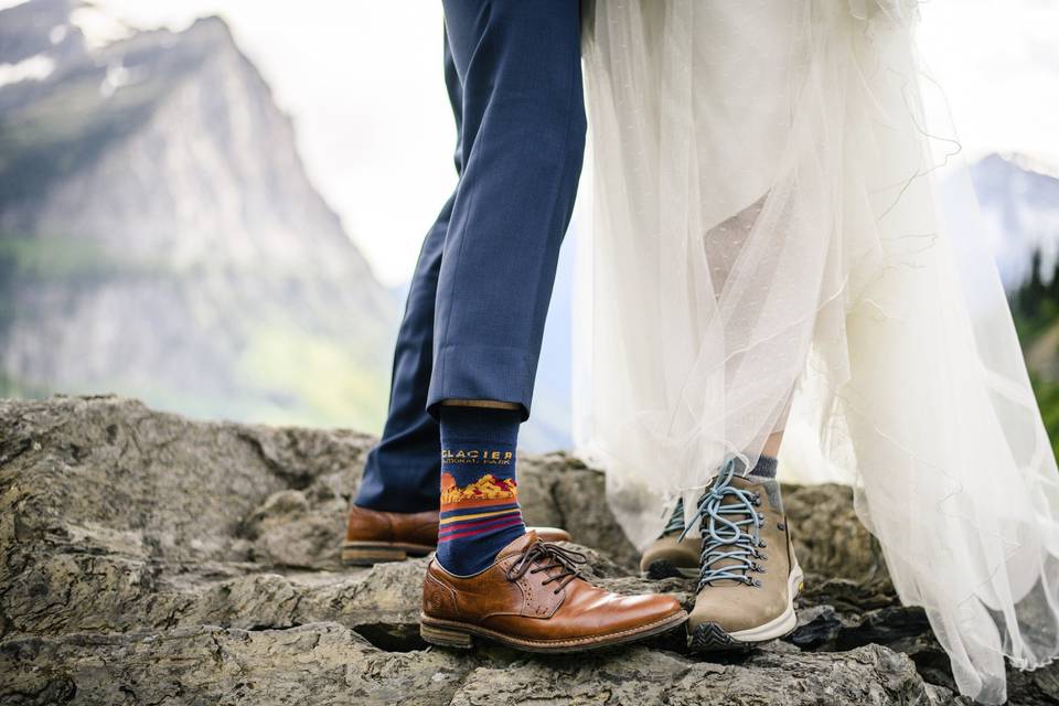 Glacier park wedding elope