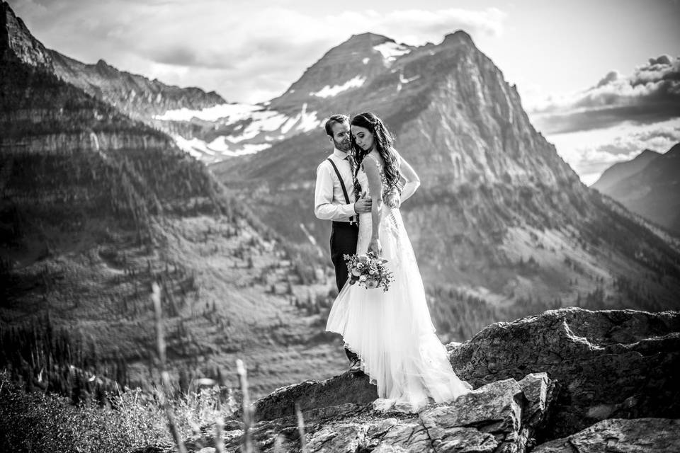 Glacier park wedding elope