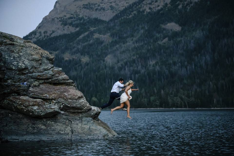 Glacier park elopement