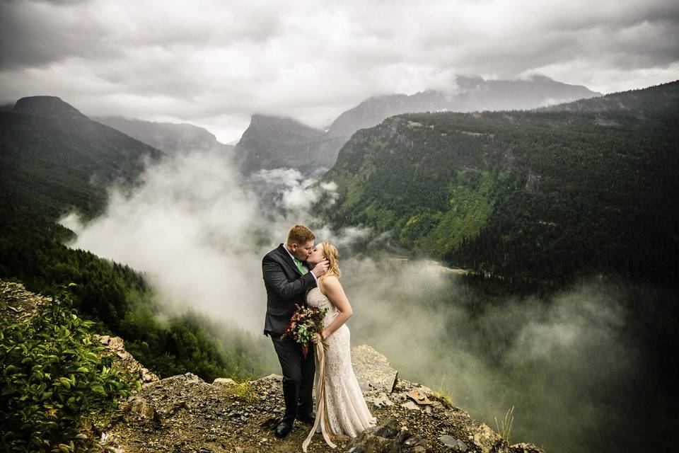 Glacier park montana wedding