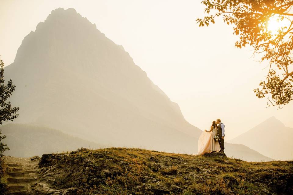 West glacier park wedding