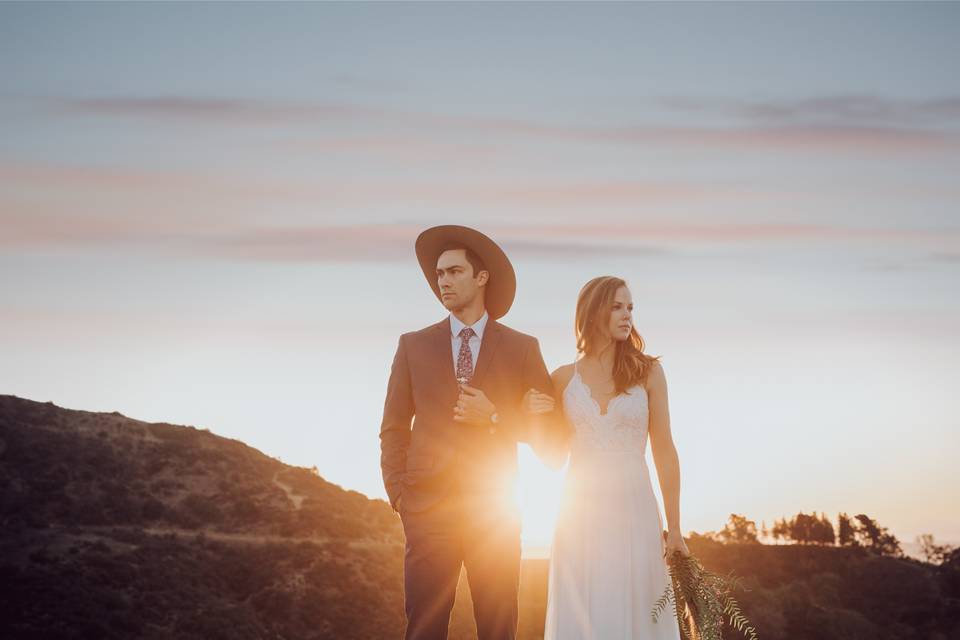 Sunset wedding