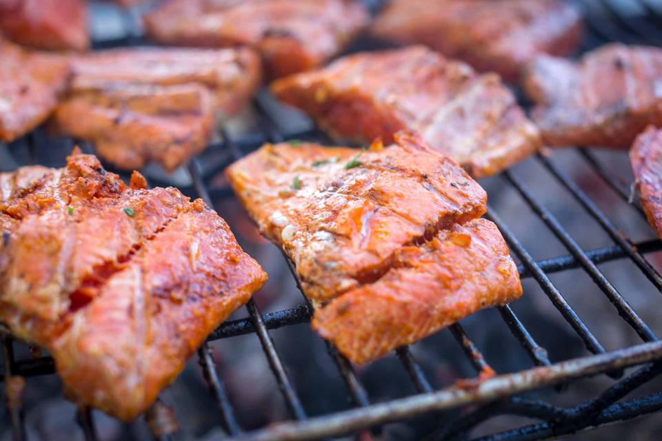 Grilled Sockeye Garlic/Butter