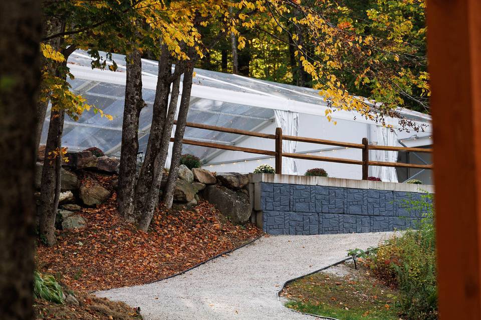 Walkway to venue