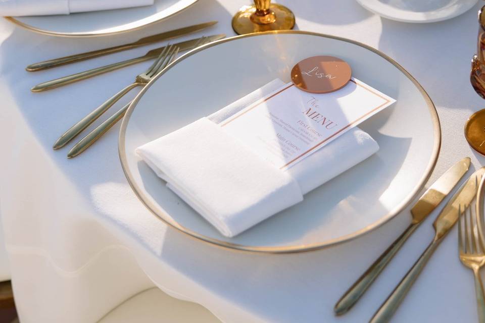 Menu + place card