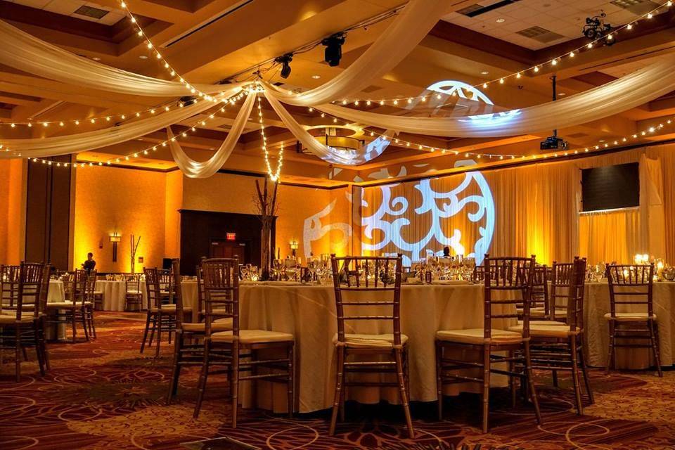 Gobo Projection Lighting 12.9.17 at Marriott with Palace Events rentals!!
