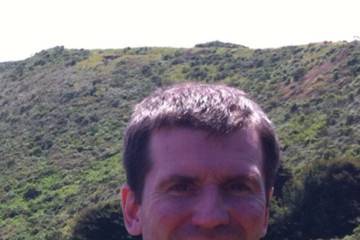 Man in the mountains