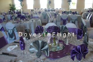 Doves in Flight Decorating / Chair Covers of Lansing