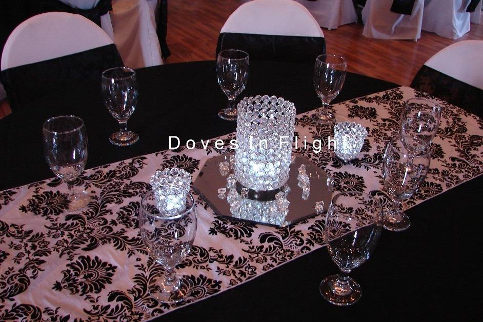 Doves in Flight Decorating / Chair Covers of Lansing