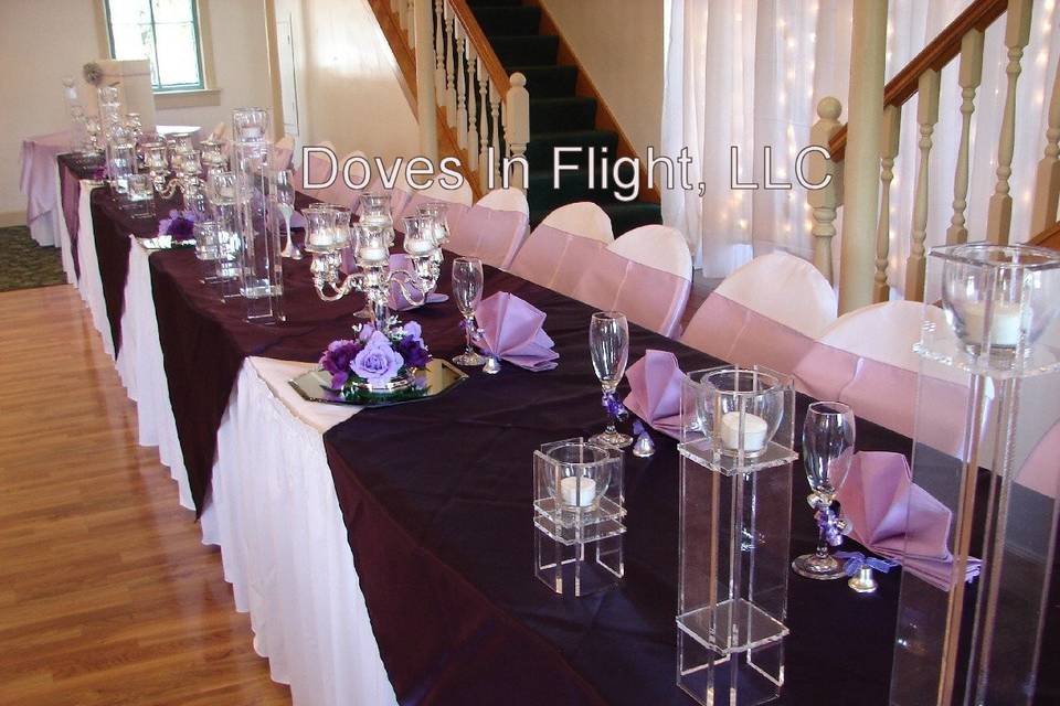 Doves in Flight Decorating/Chair Covers of Lansing