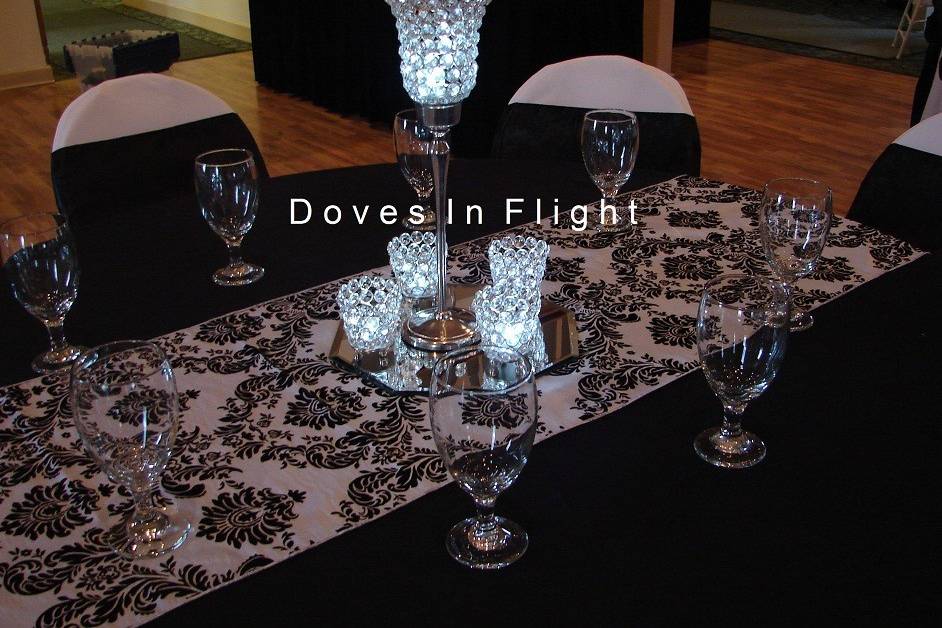 Doves in Flight Decorating / Chair Covers of Lansing