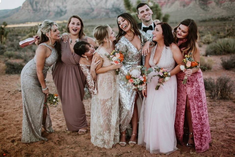 Desert Bridal Party