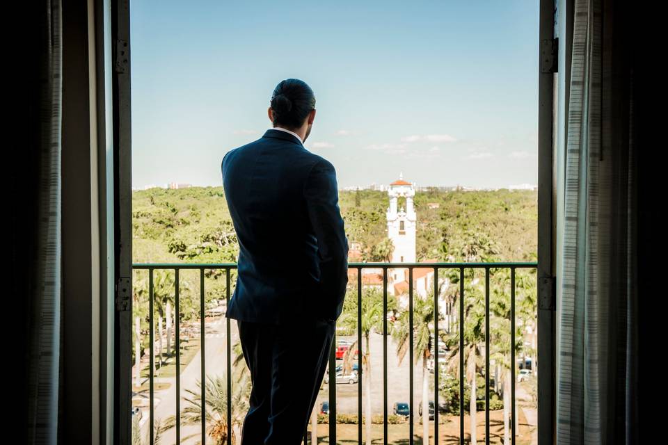 Groom Getting Ready