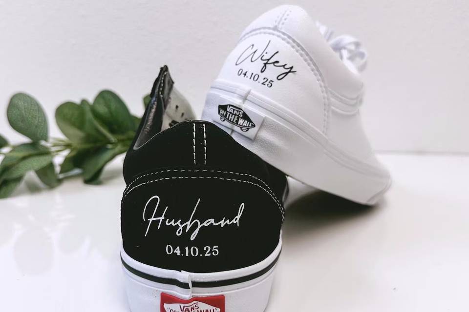 Custom Script Shoes