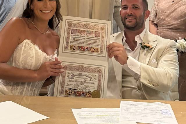 Wedding with Rabbi Frank
