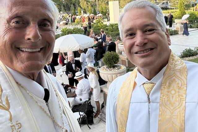 Wedding with Rabbi Frank