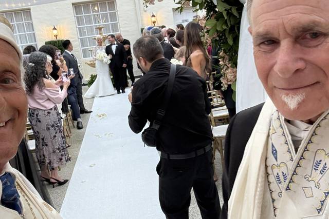 Wedding with Rabbi  Frank