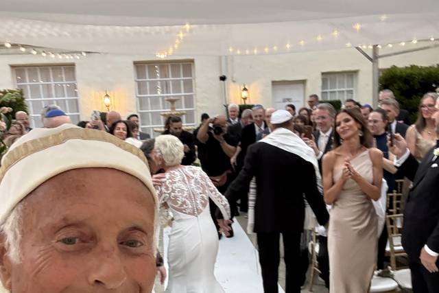 Wedding with Rabbi Frank