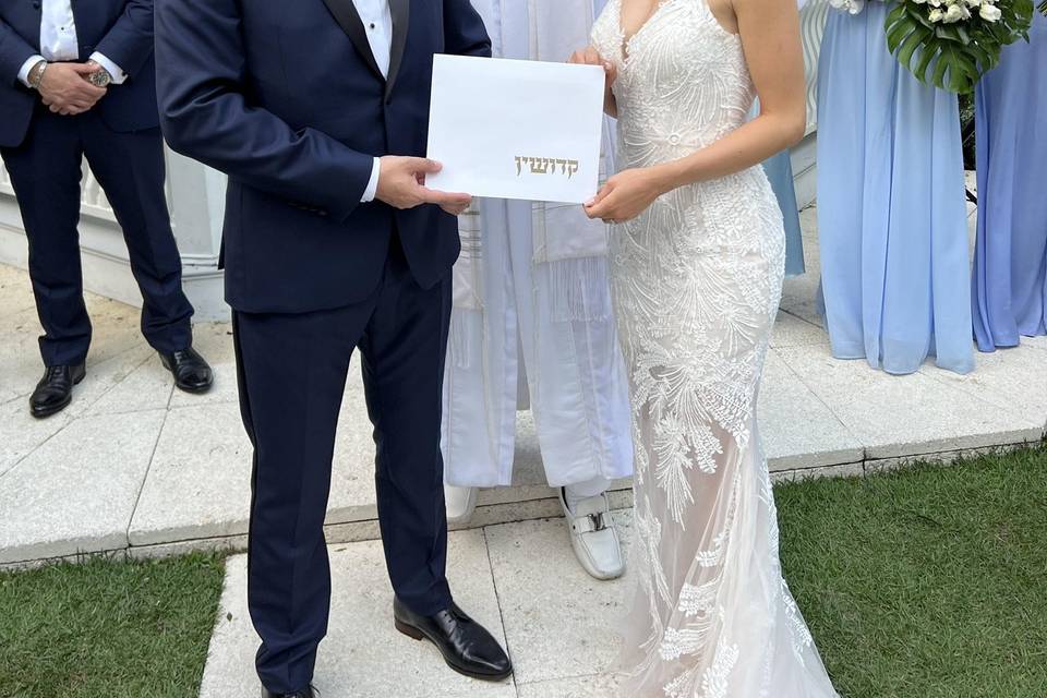 Wedding with Rabbi Frank