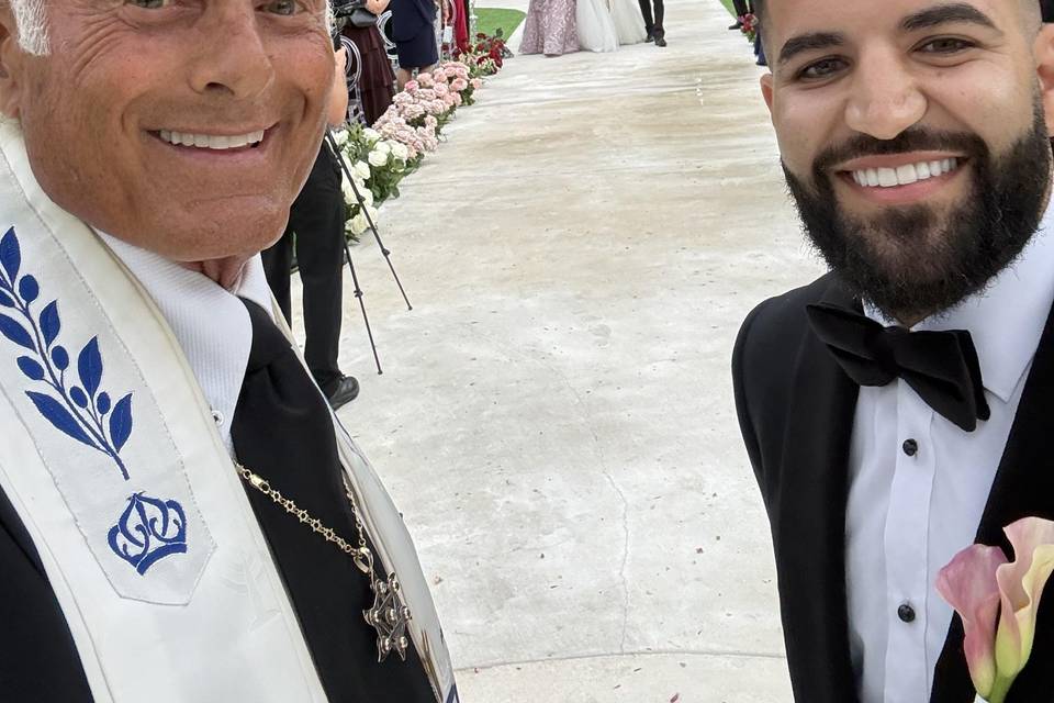 Wedding  with Rabbi Frank
