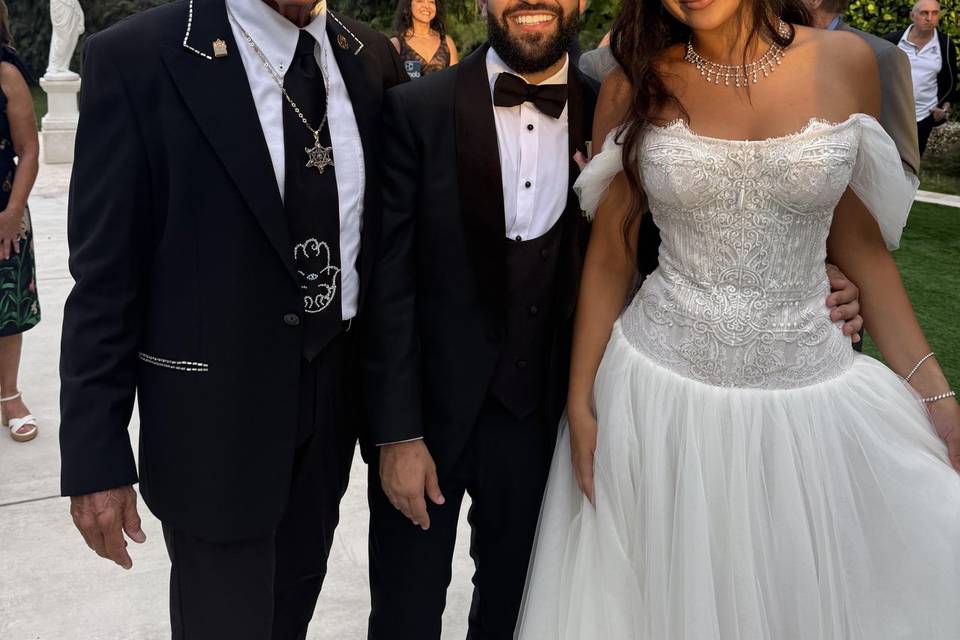 Wedding with Rabbi Frank