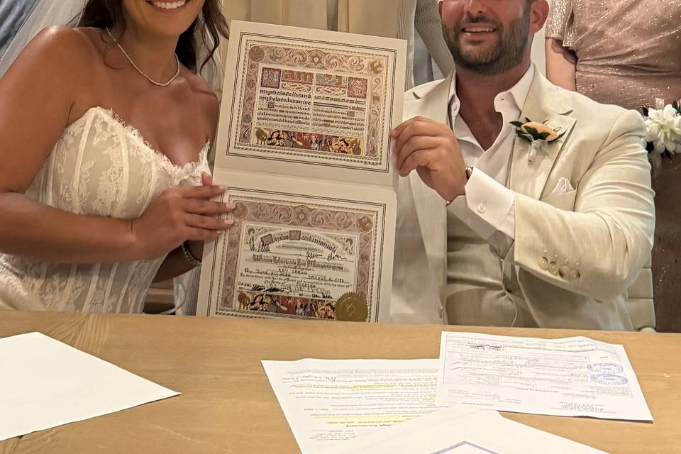 Wedding with Rabbi Frank