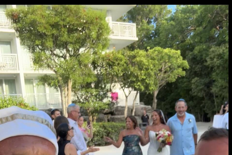 Wedding with Rabbi Frank