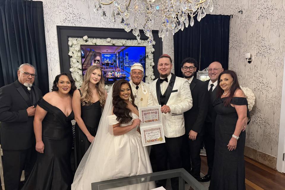 Wedding with Rabbi Frank