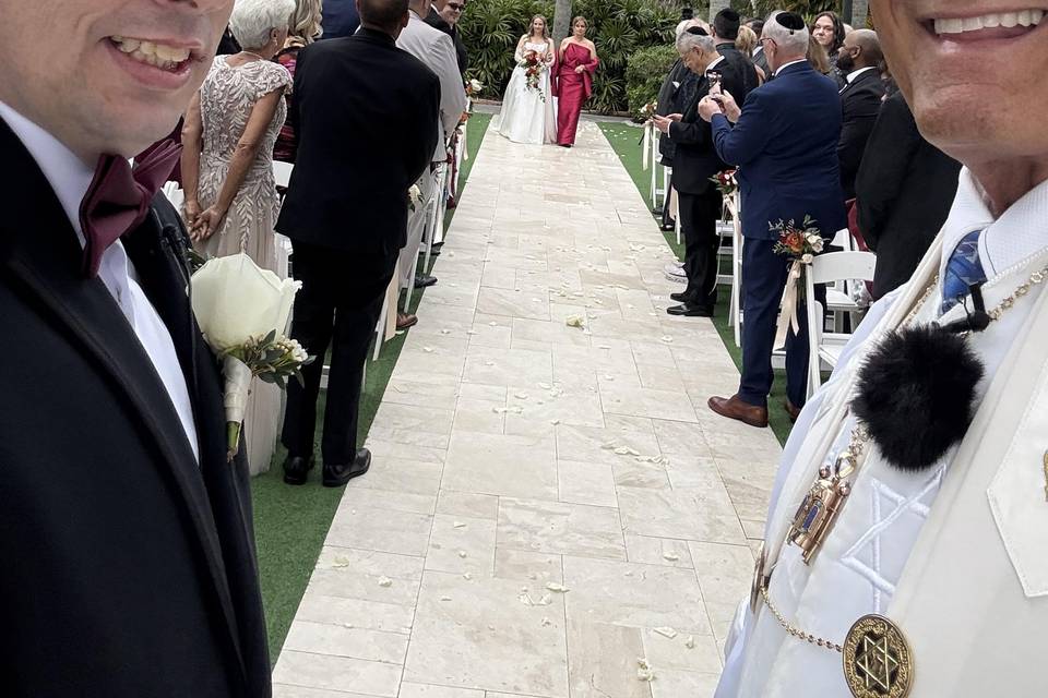 Wedding with Rabbi Frank