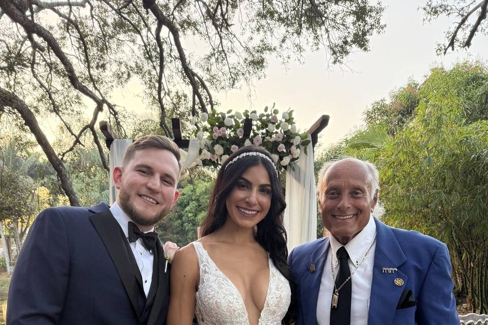 Wedding with Rabbi Frank