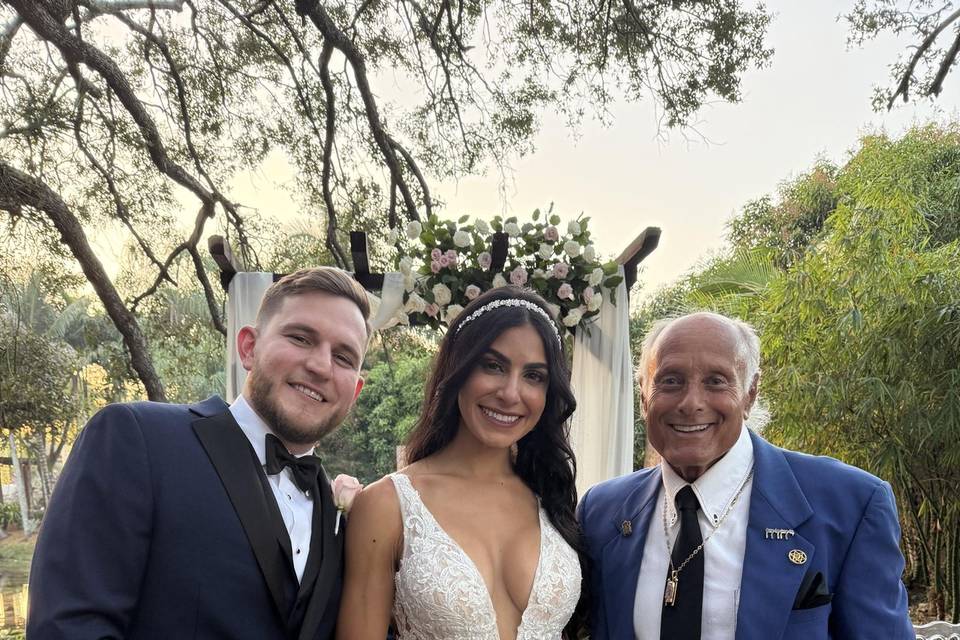Wedding with Rabbi Frank