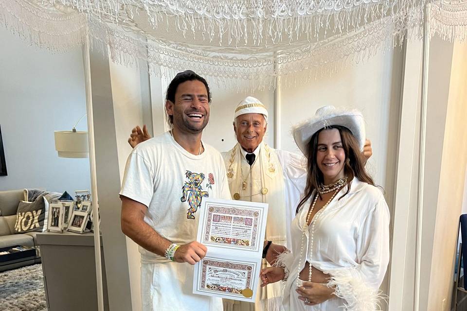 Wedding with Rabbi Frank