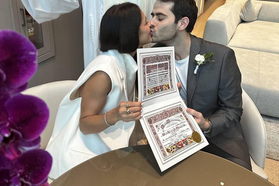 Wedding with Rabbi Frank