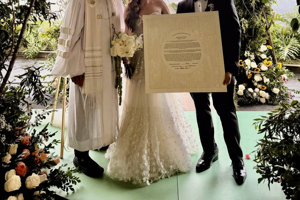 Wedding with Rabbi Frank
