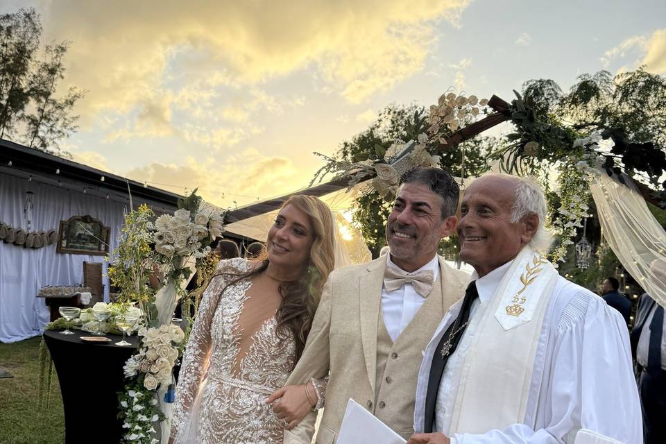 Wedding with Rabbi Frank