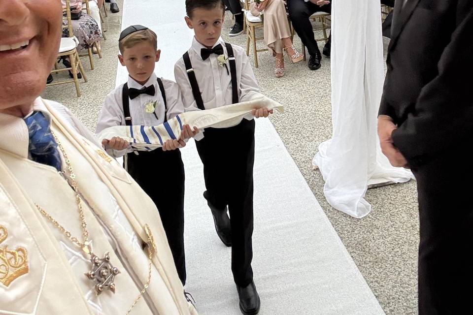 Wedding with Rabbi  Frank
