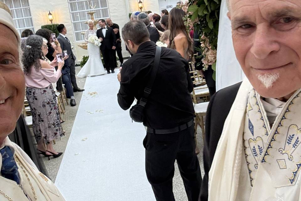 Wedding with Rabbi Frank