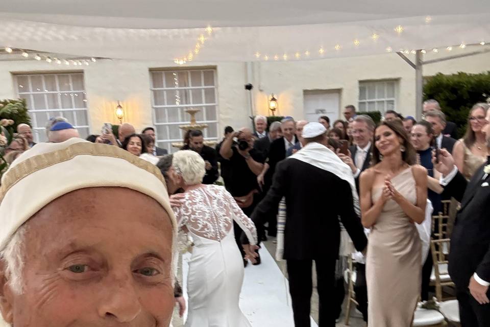 Wedding with Rabbi Frank