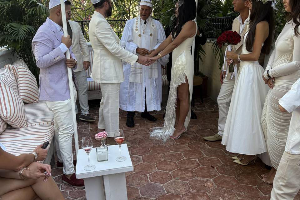 Wedding with Rabbi Frank