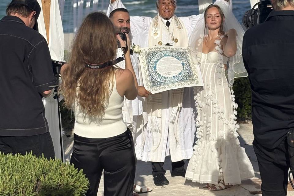 Wedding with Rabbi Frank