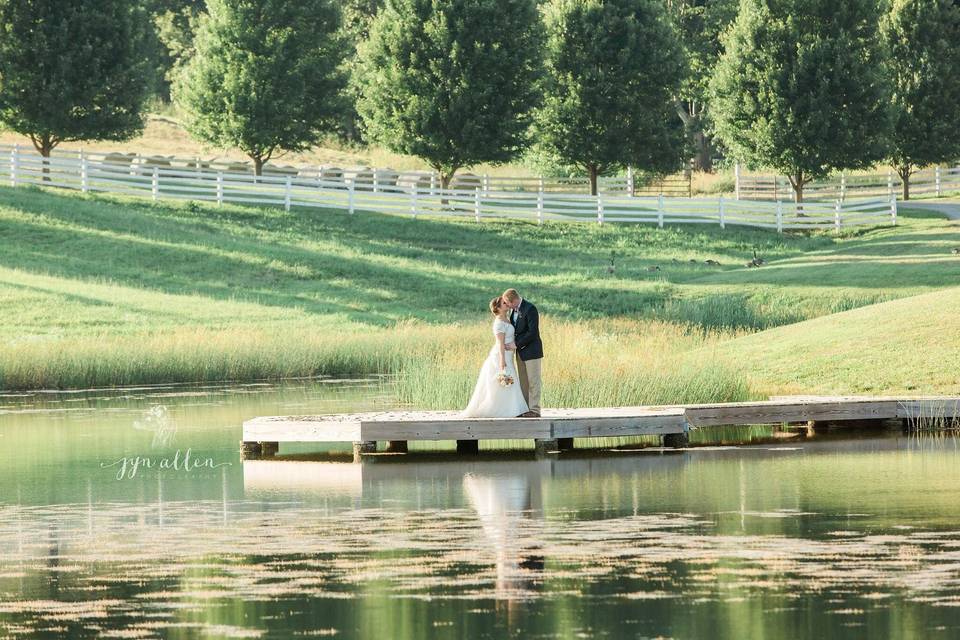 Couple by the lake