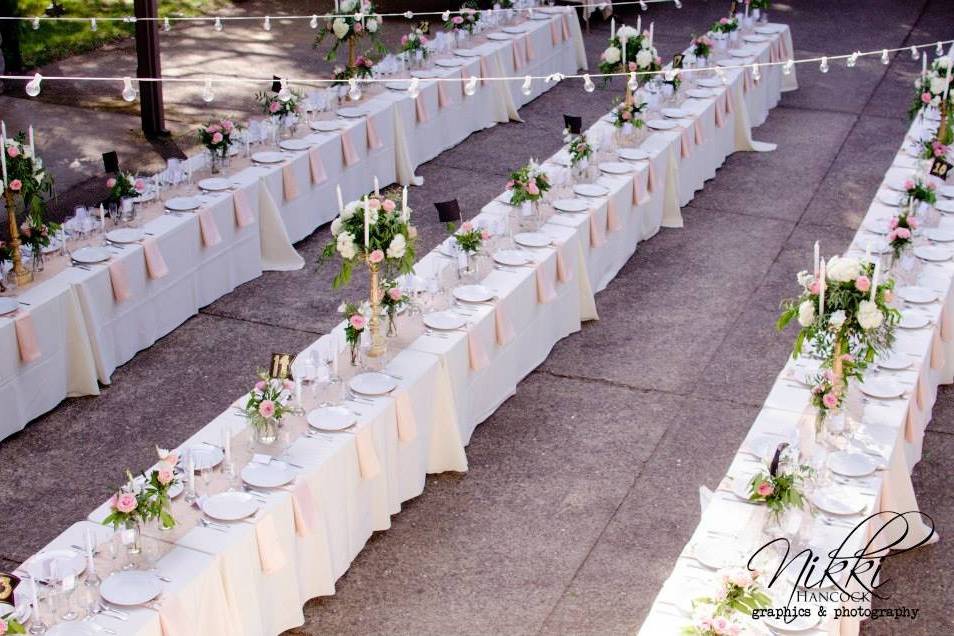 Long table set-up