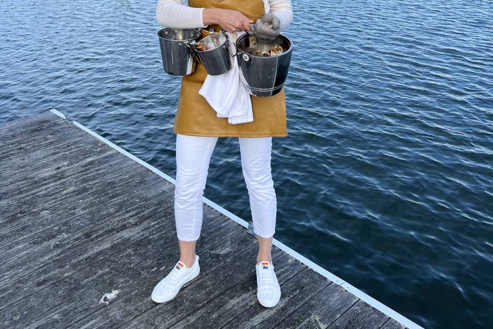 By the dock