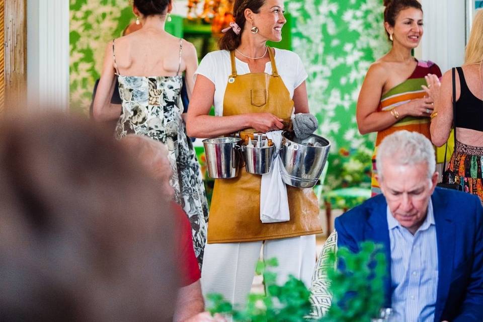Wedding by the tent
