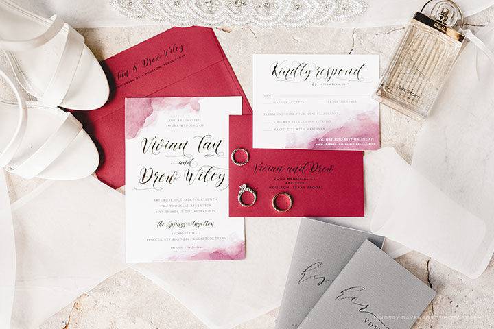 Watercolor invitations