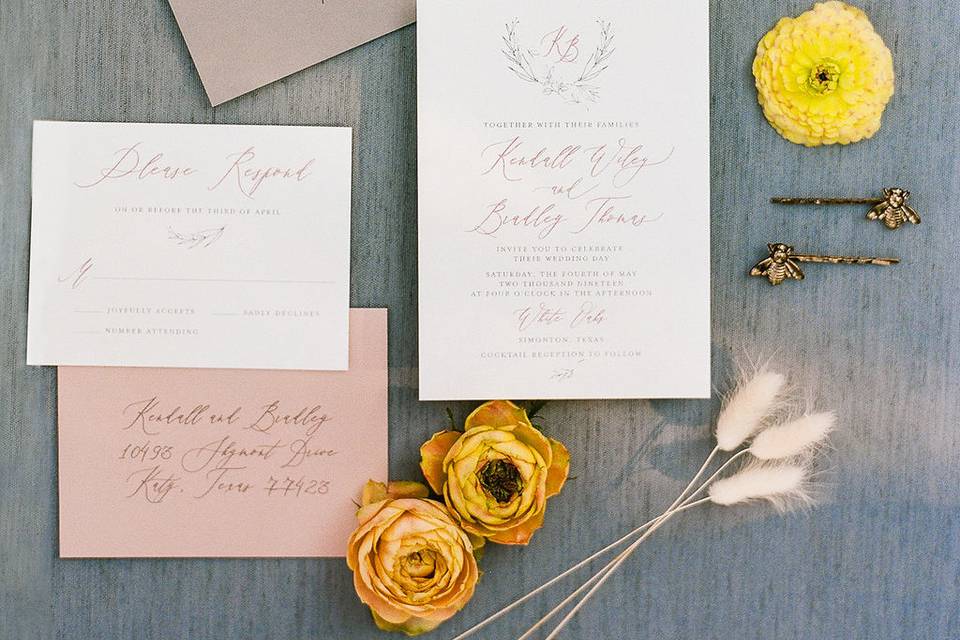 Floral invitation