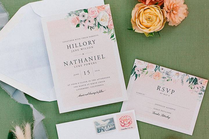 Floral invitation